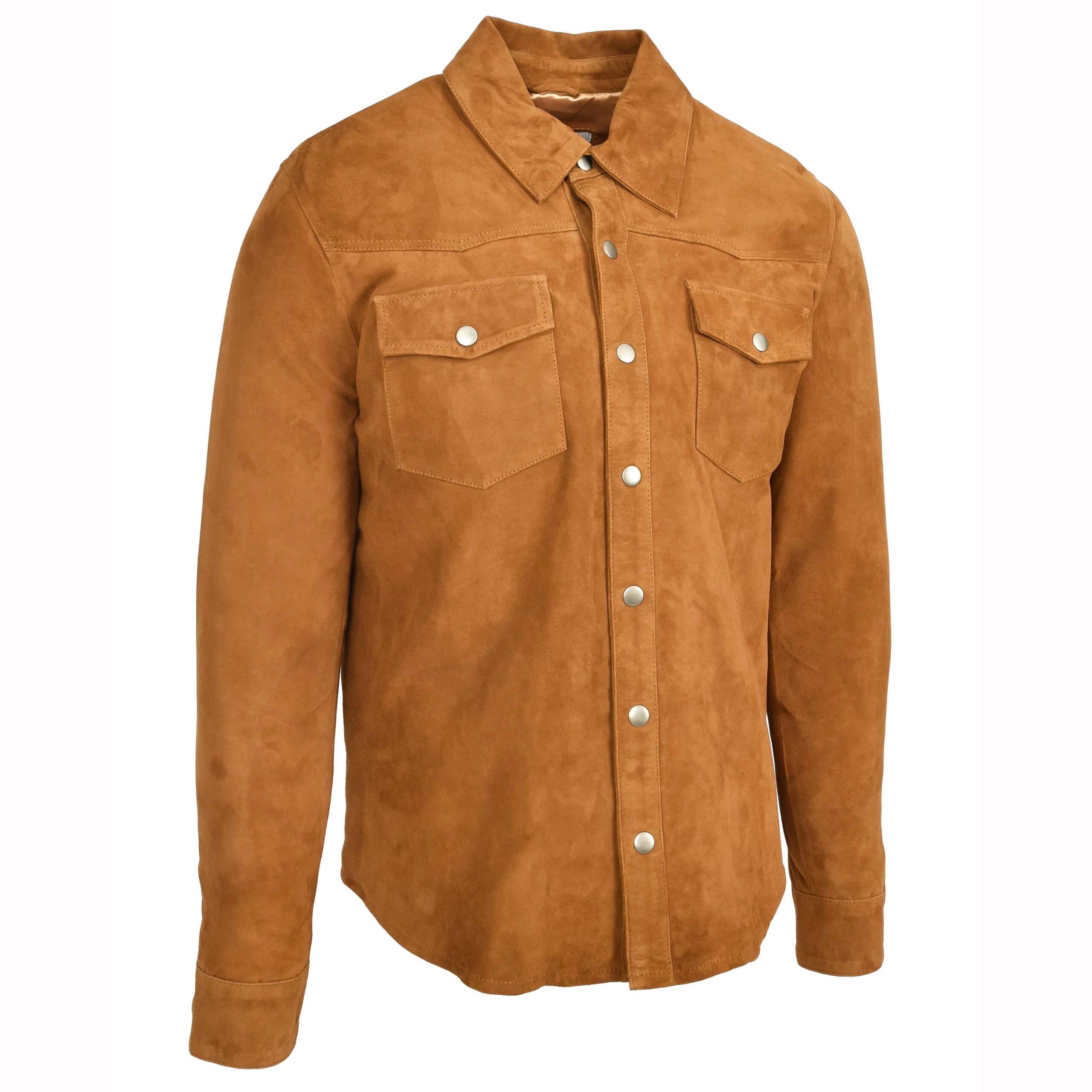 BUNERI Daim Chèvre Oliver Cognac Western Trucker – Image 4