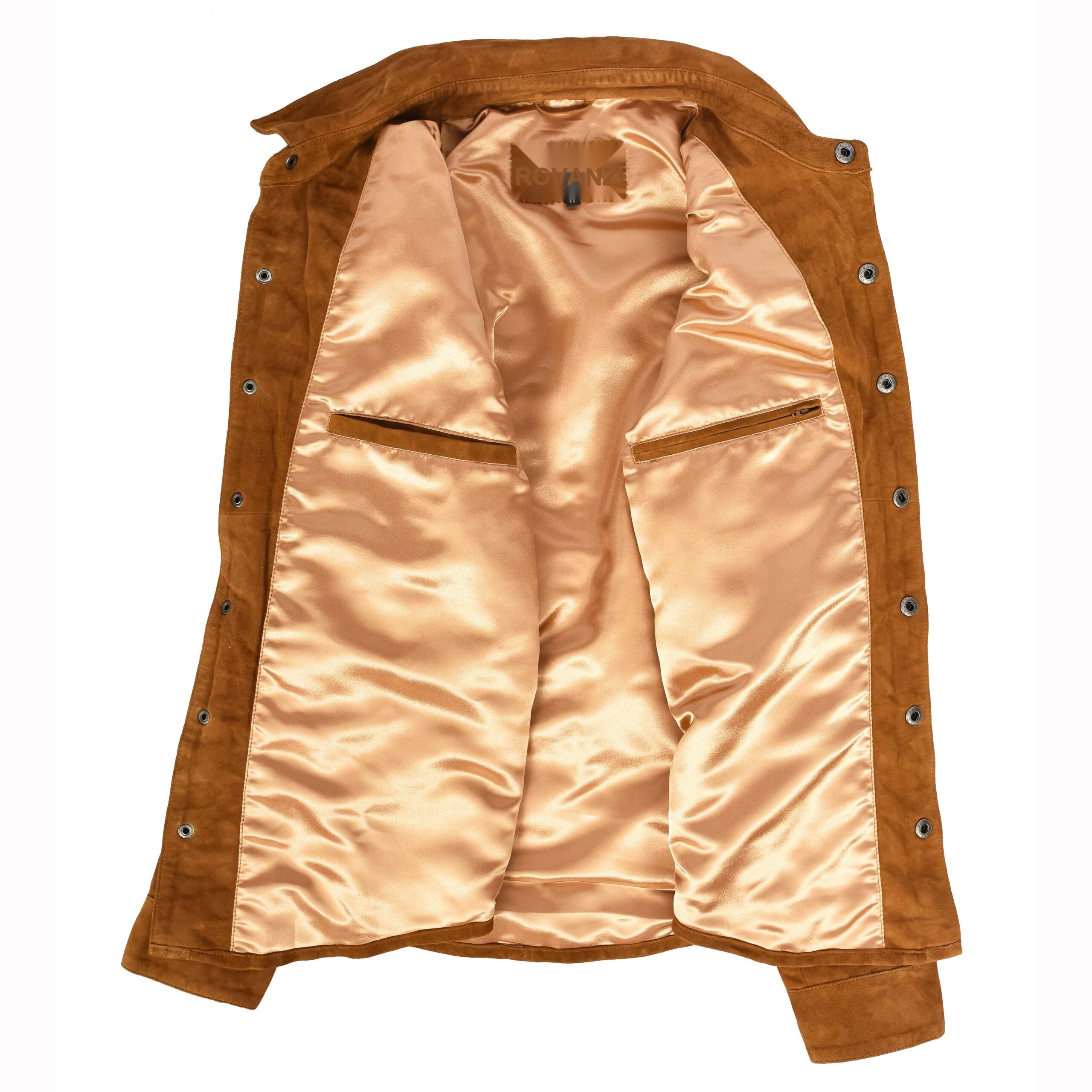 BUNERI Daim Chèvre Oliver Cognac Western Trucker – Image 6