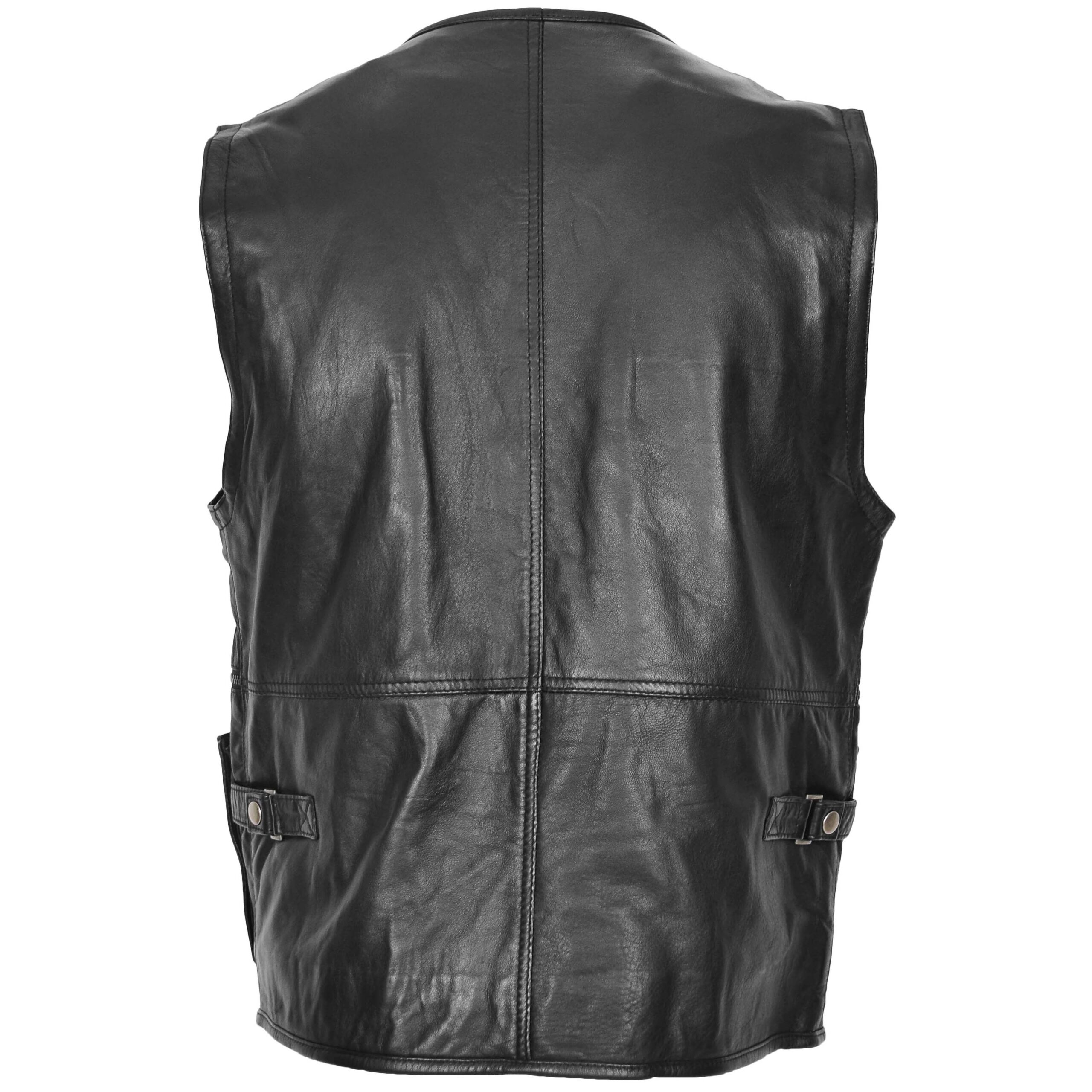BUNERI Gary en Cuir Véritable Noir Multi-Usage – Image 2