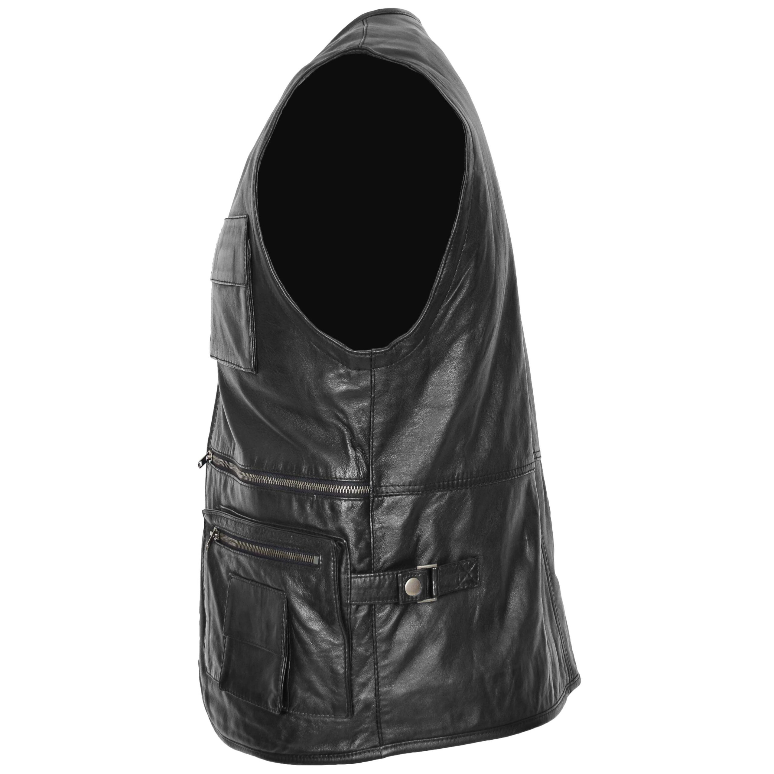 BUNERI Gary en Cuir Véritable Noir Multi-Usage – Image 4