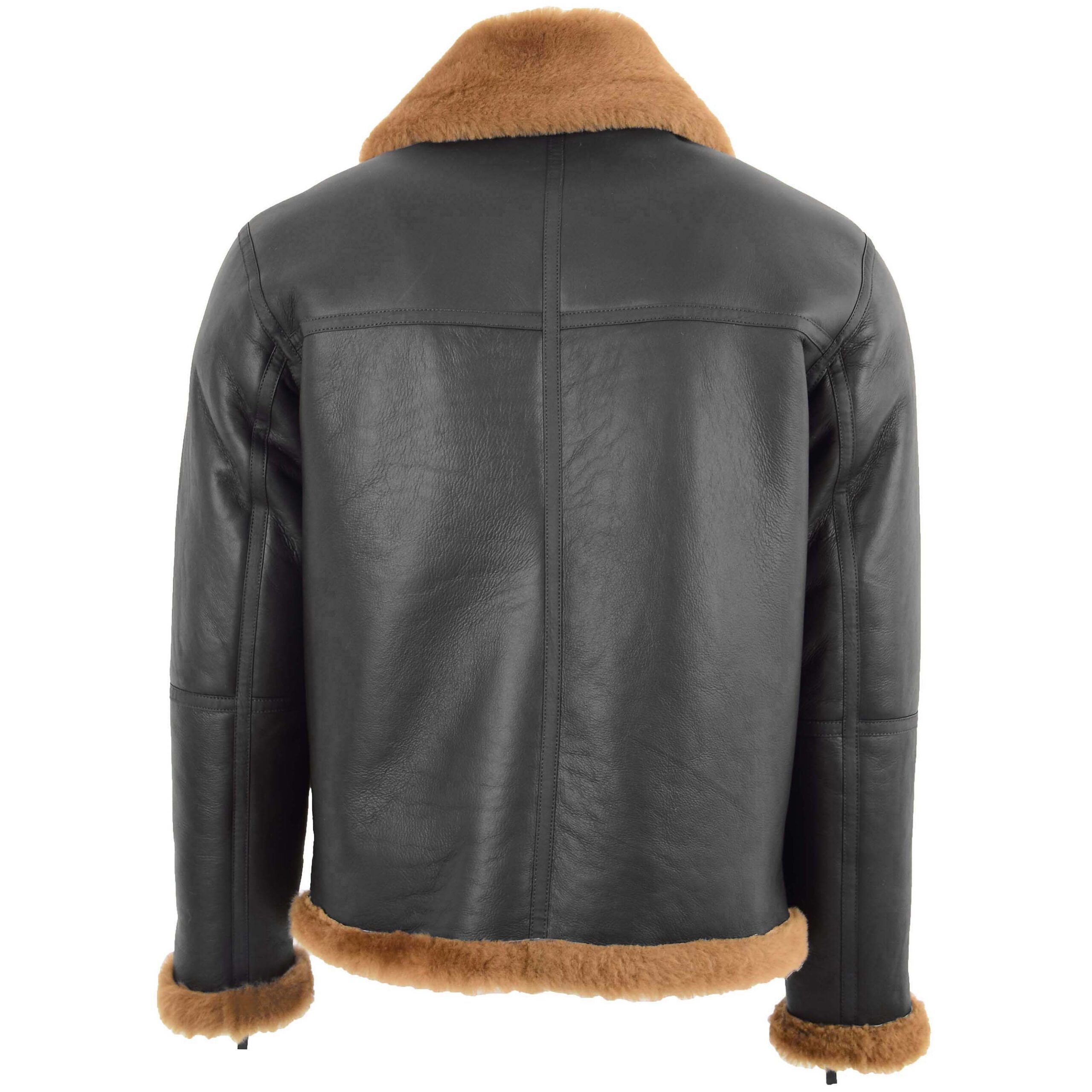 BUNERI Vol RAF Original Tyler Peau Mouton Marron Gingembre – Image 2
