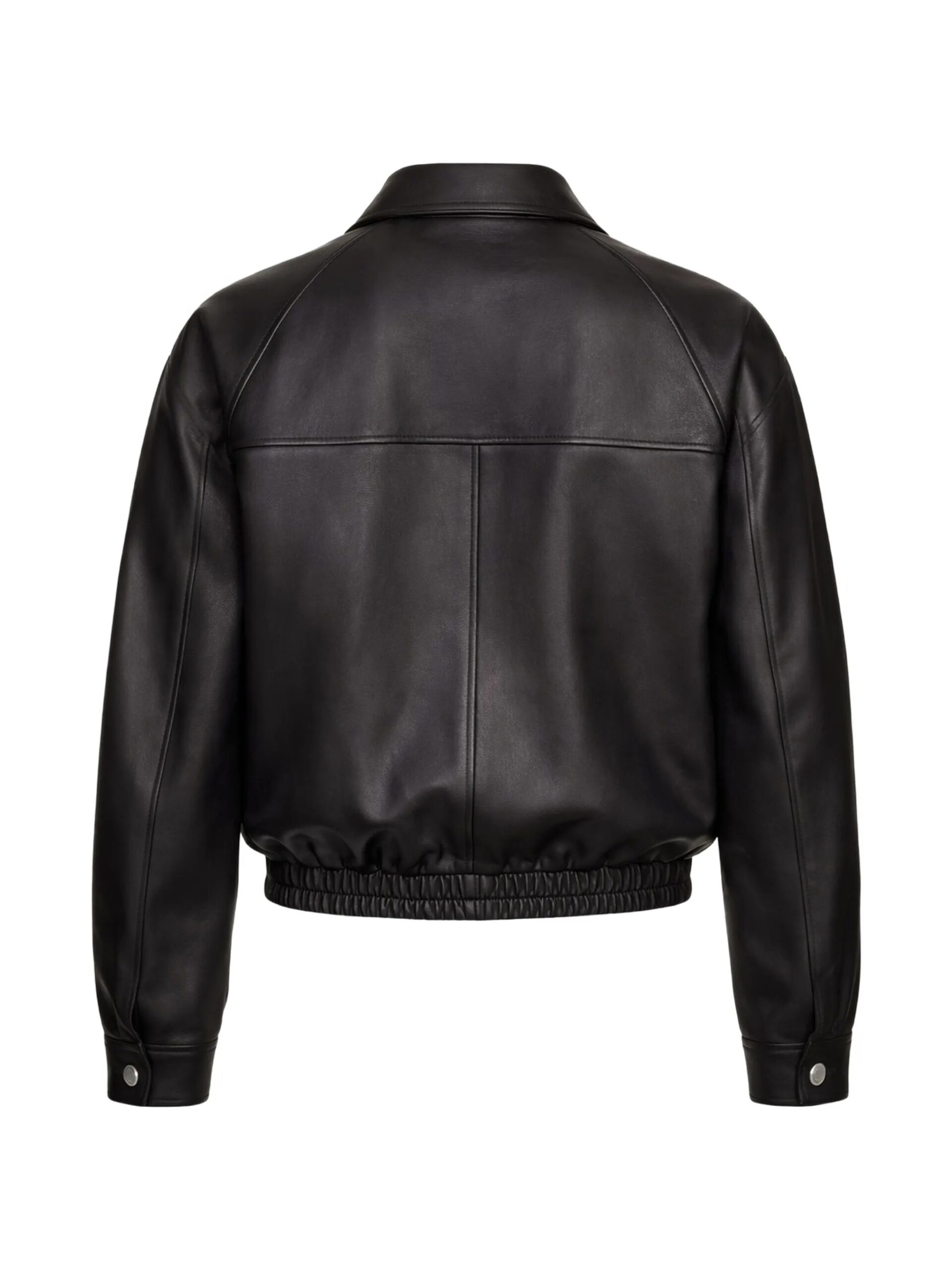BUNERI Veste Homme Cuir Zipple Noire – Image 2