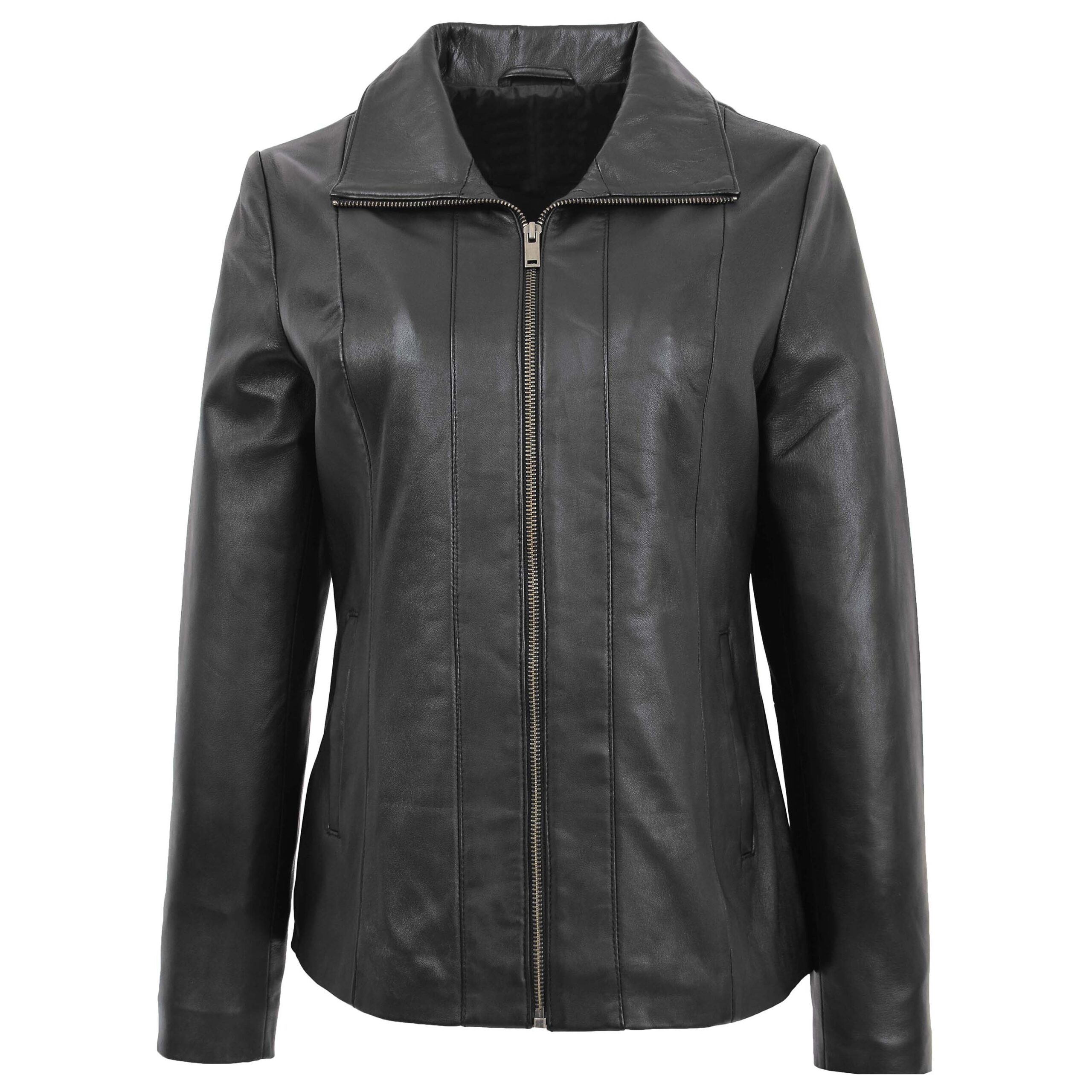BUNERI Cuir Julia Noire Classique Zip