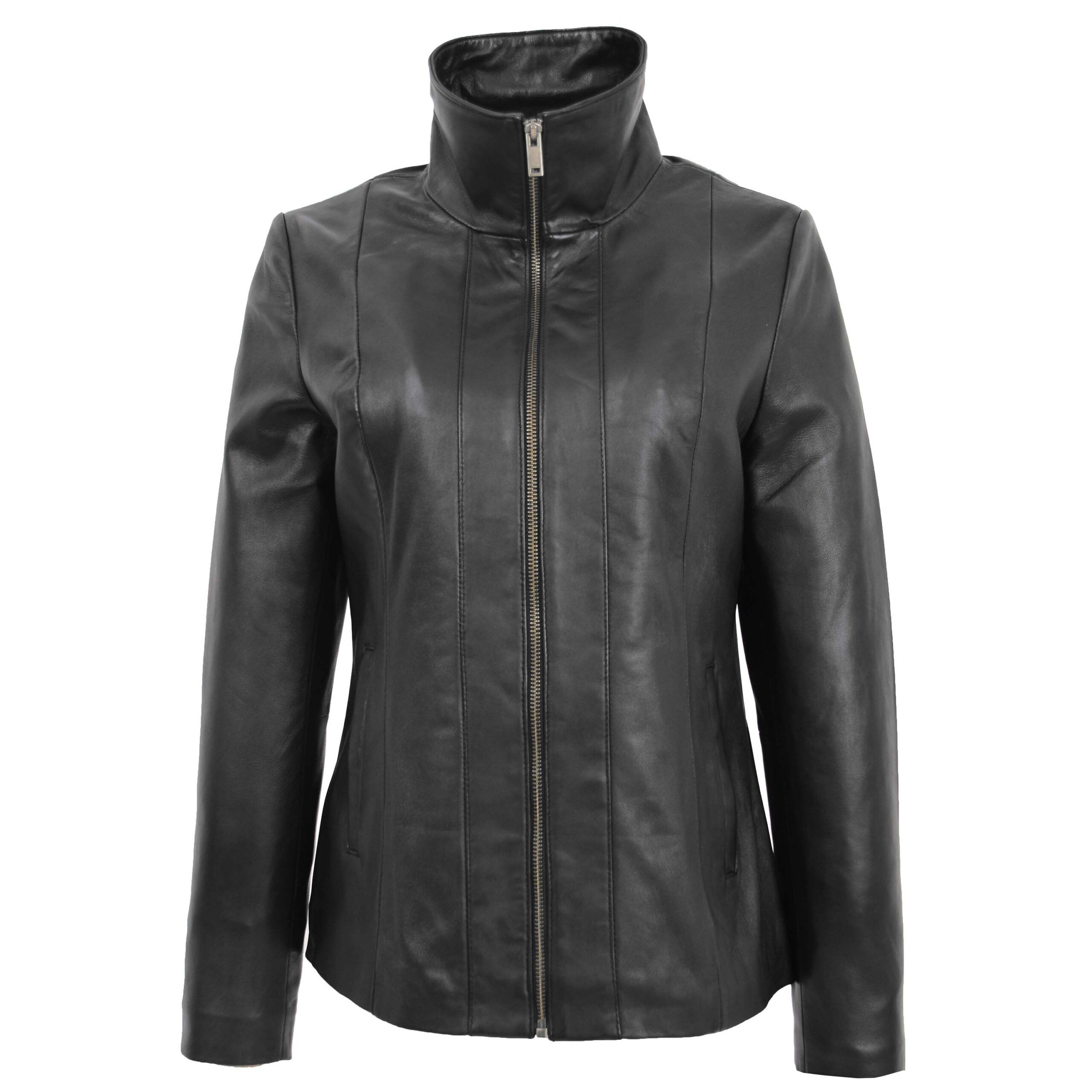 BUNERI Cuir Julia Noire Classique Zip – Image 3