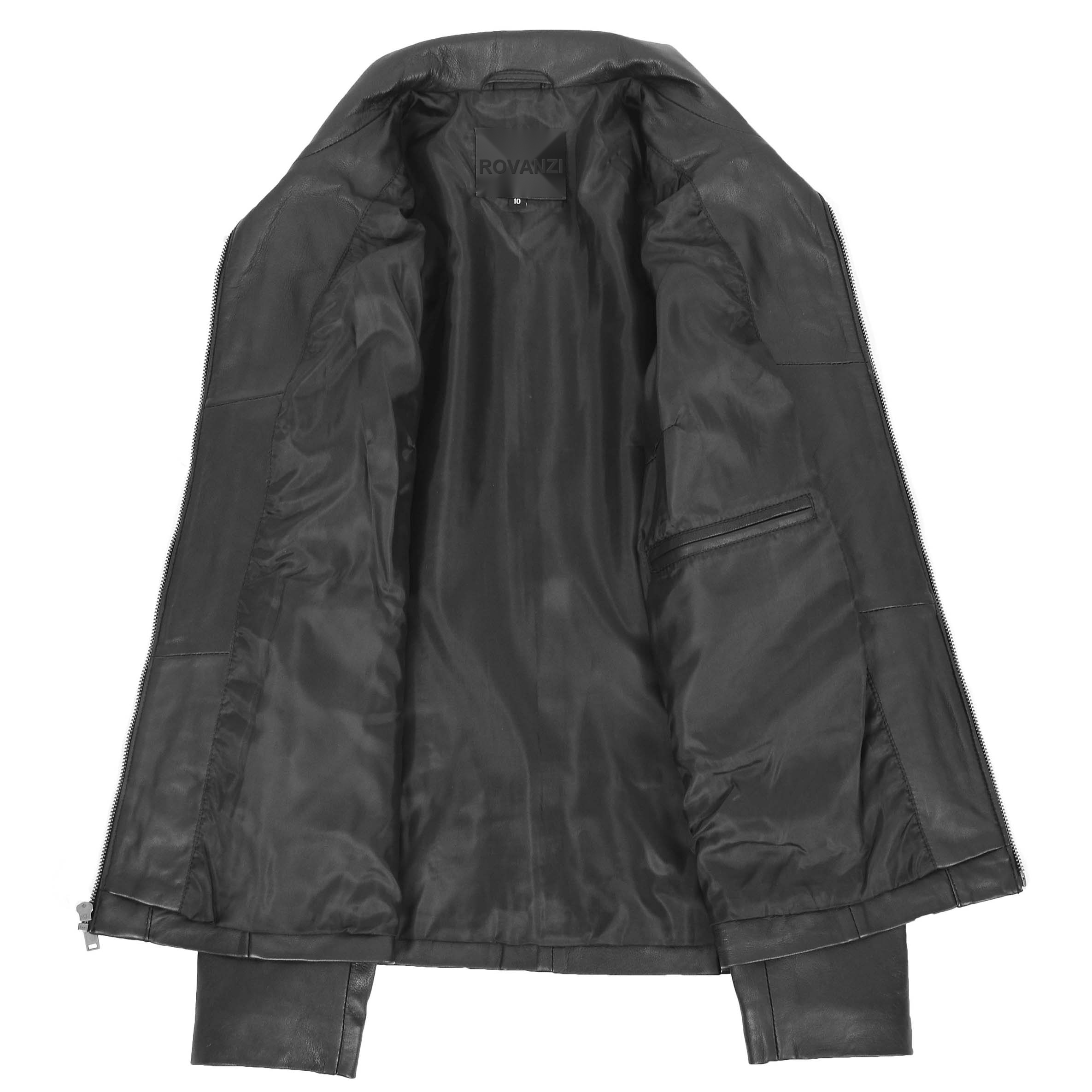 BUNERI Cuir Julia Noire Classique Zip – Image 7