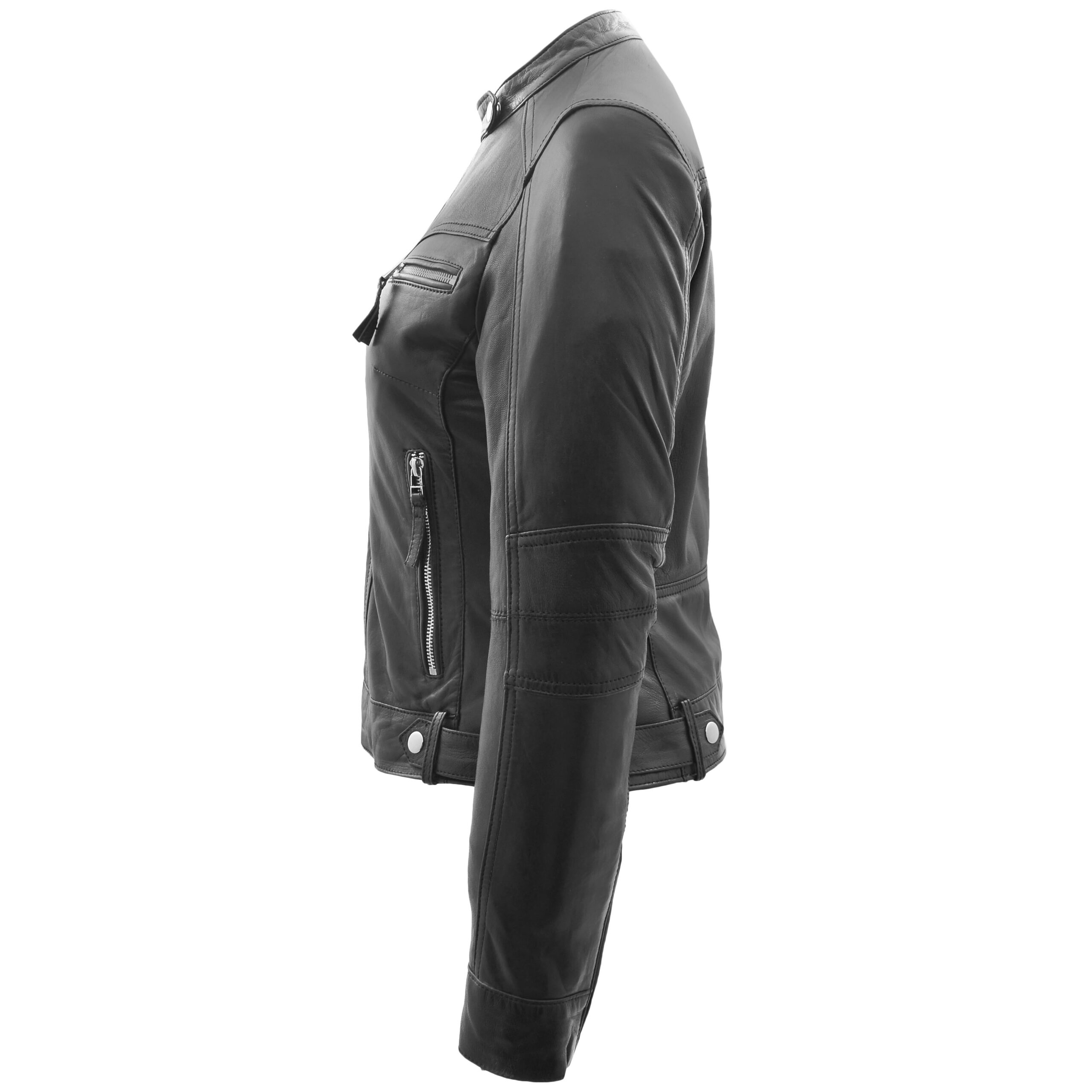 BUNERI Biker Cuir Annie Noire Style Casual – Image 5