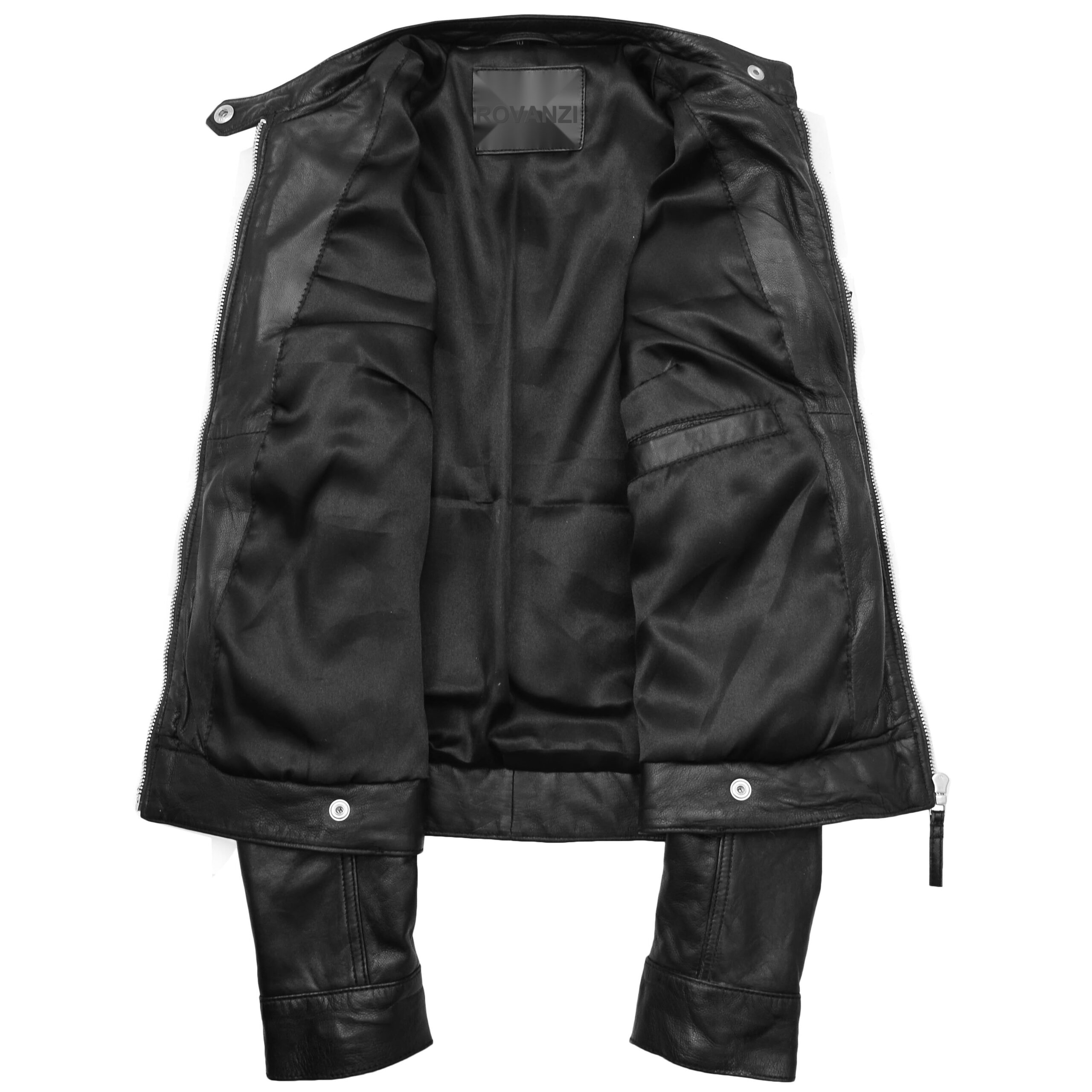 BUNERI Biker Cuir Annie Noire Style Casual – Image 6