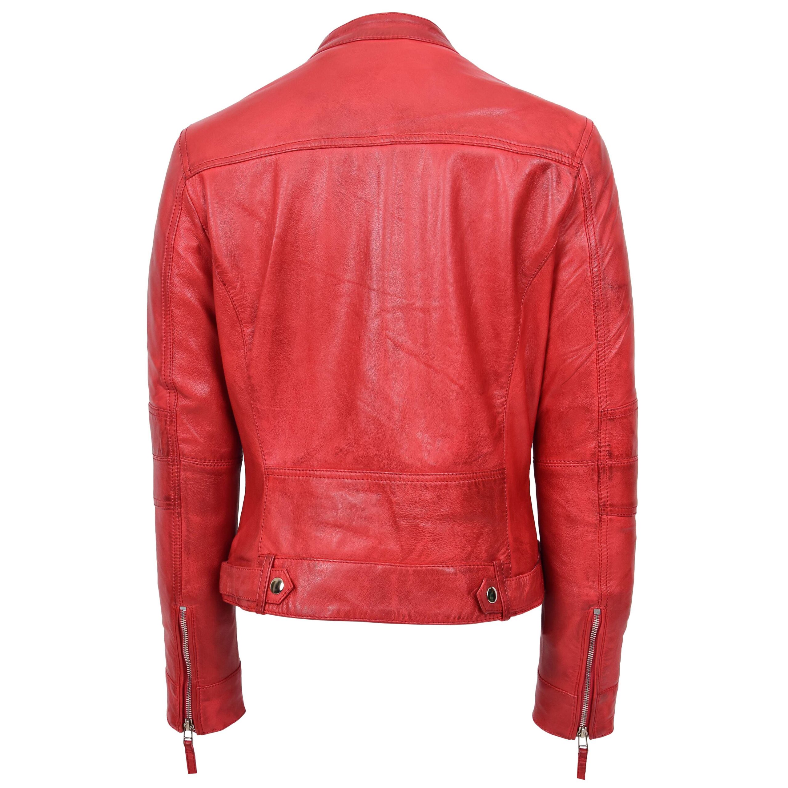 BUNERI Biker Cuir Casual Annie Rouge – Image 2