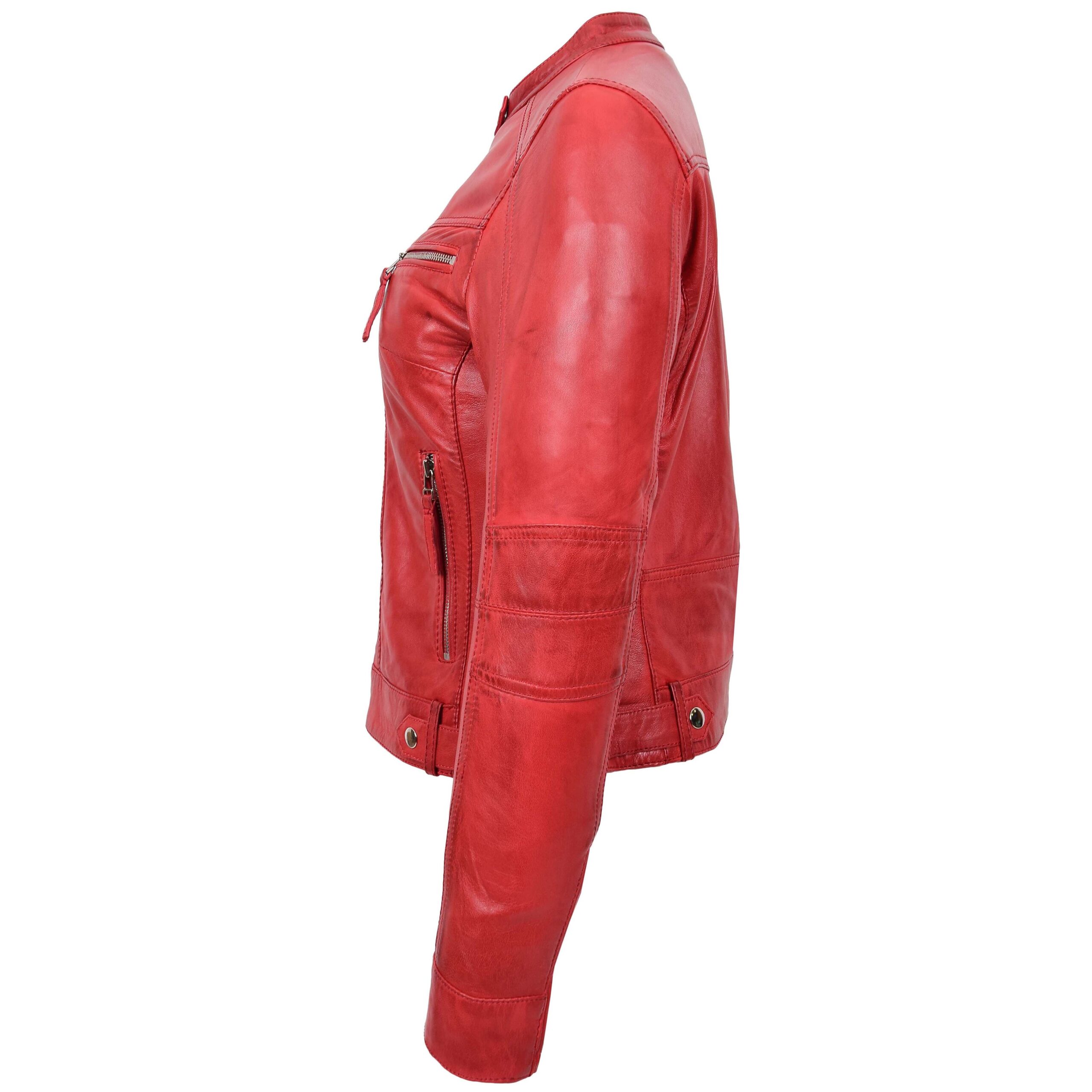 BUNERI Biker Cuir Casual Annie Rouge – Image 5