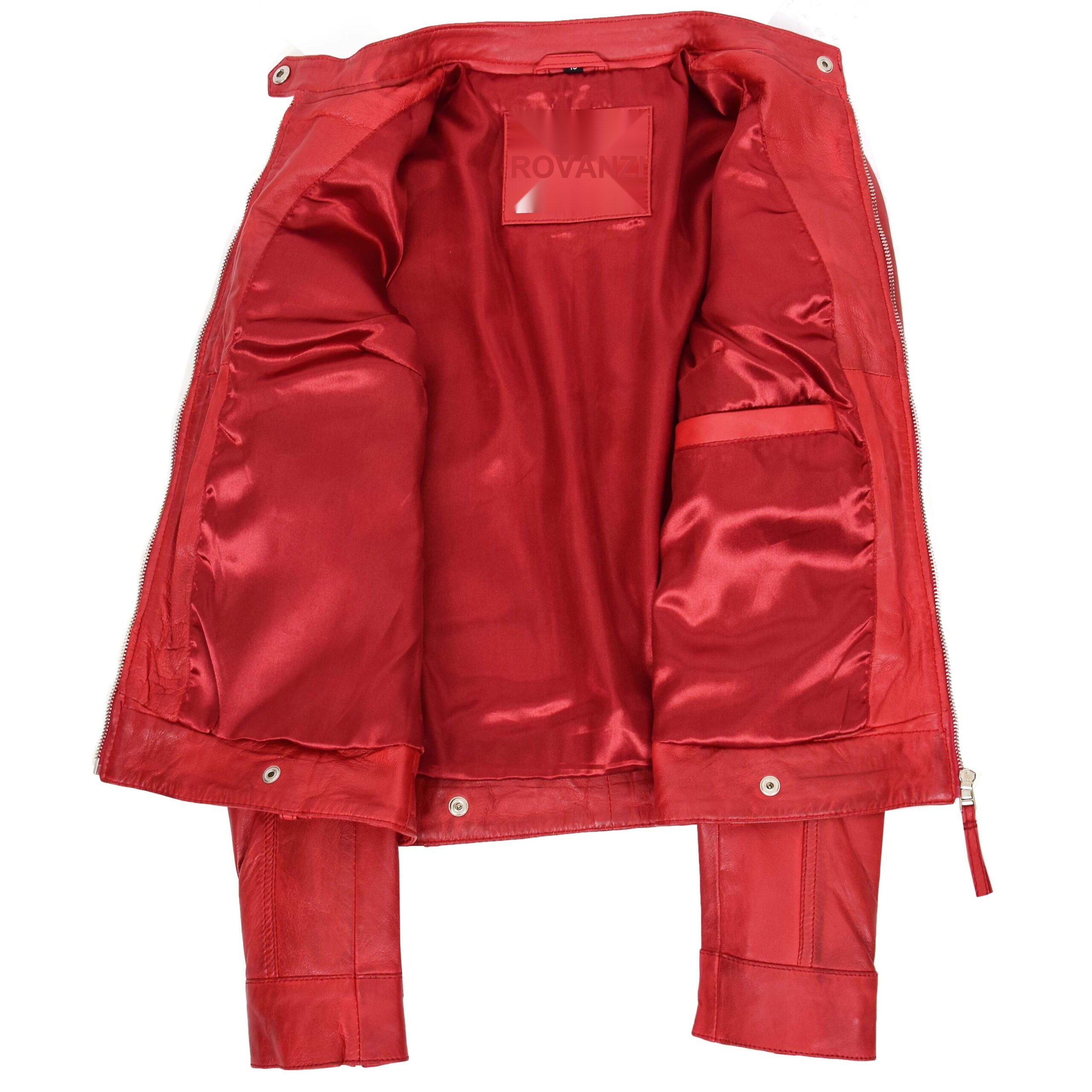BUNERI Biker Cuir Casual Annie Rouge – Image 6