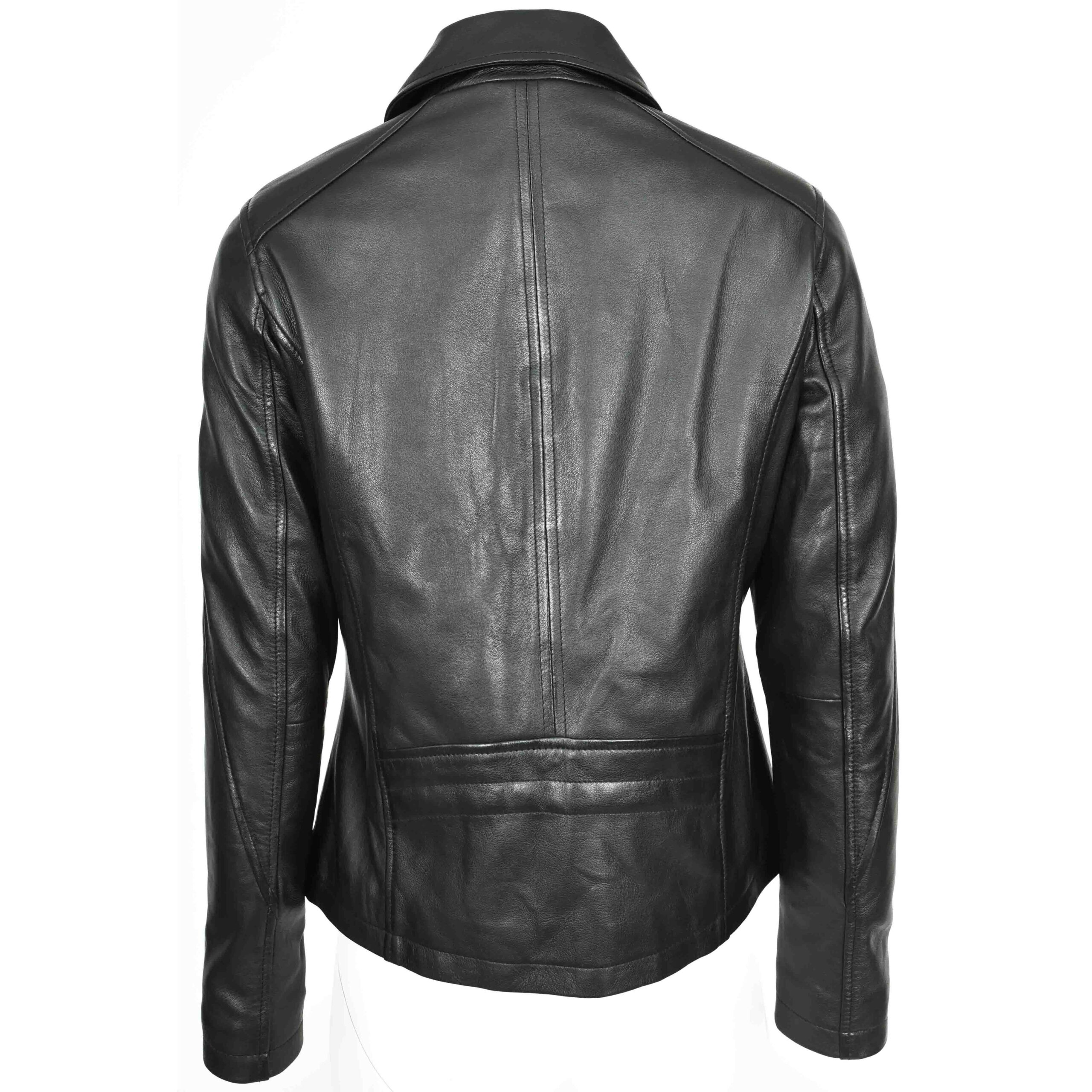 BUNERI Cuir Camila Noire Box Zip Classique – Image 2