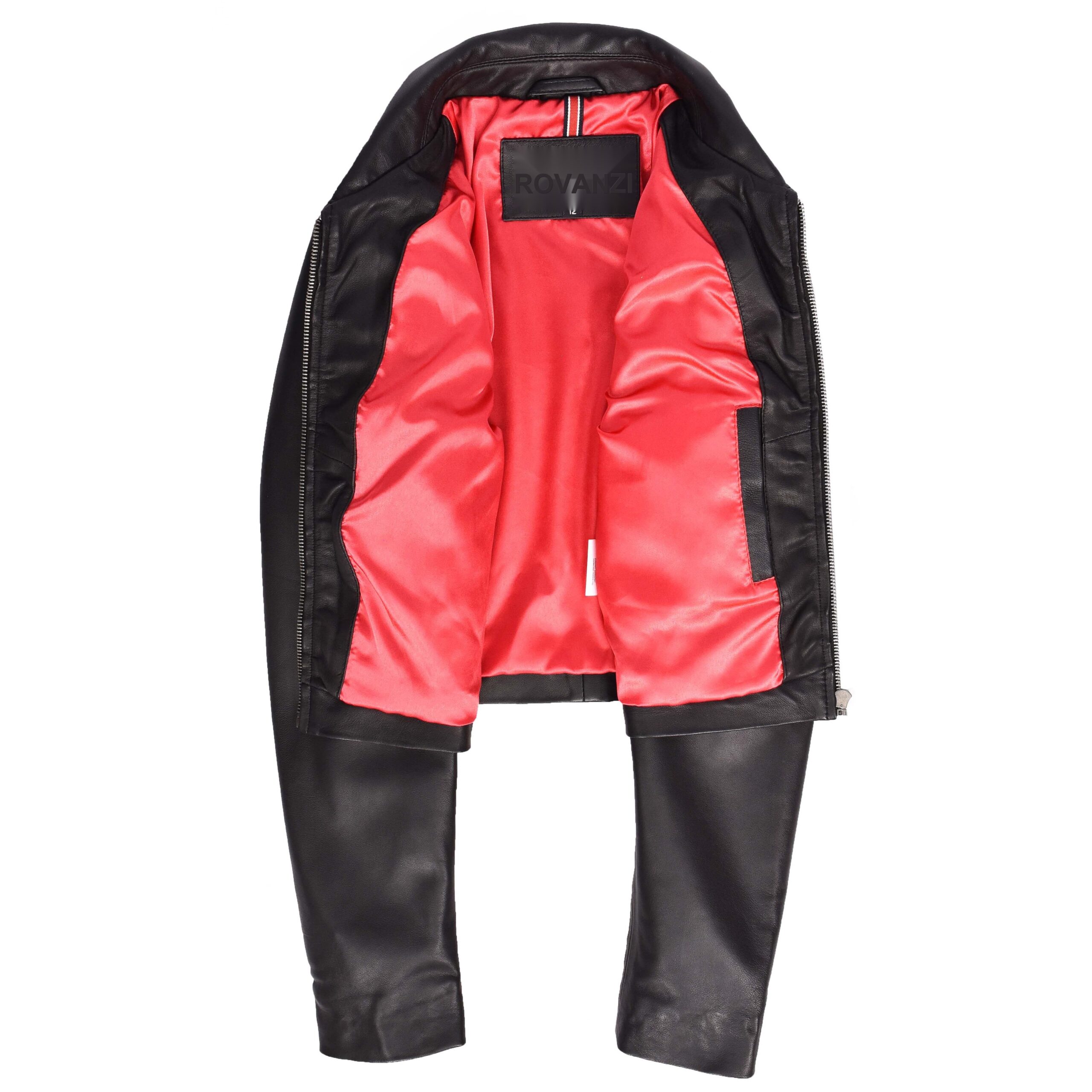 BUNERI Veste Boléro Bustier en Cuir Courte pour Femme Noir – Image 6