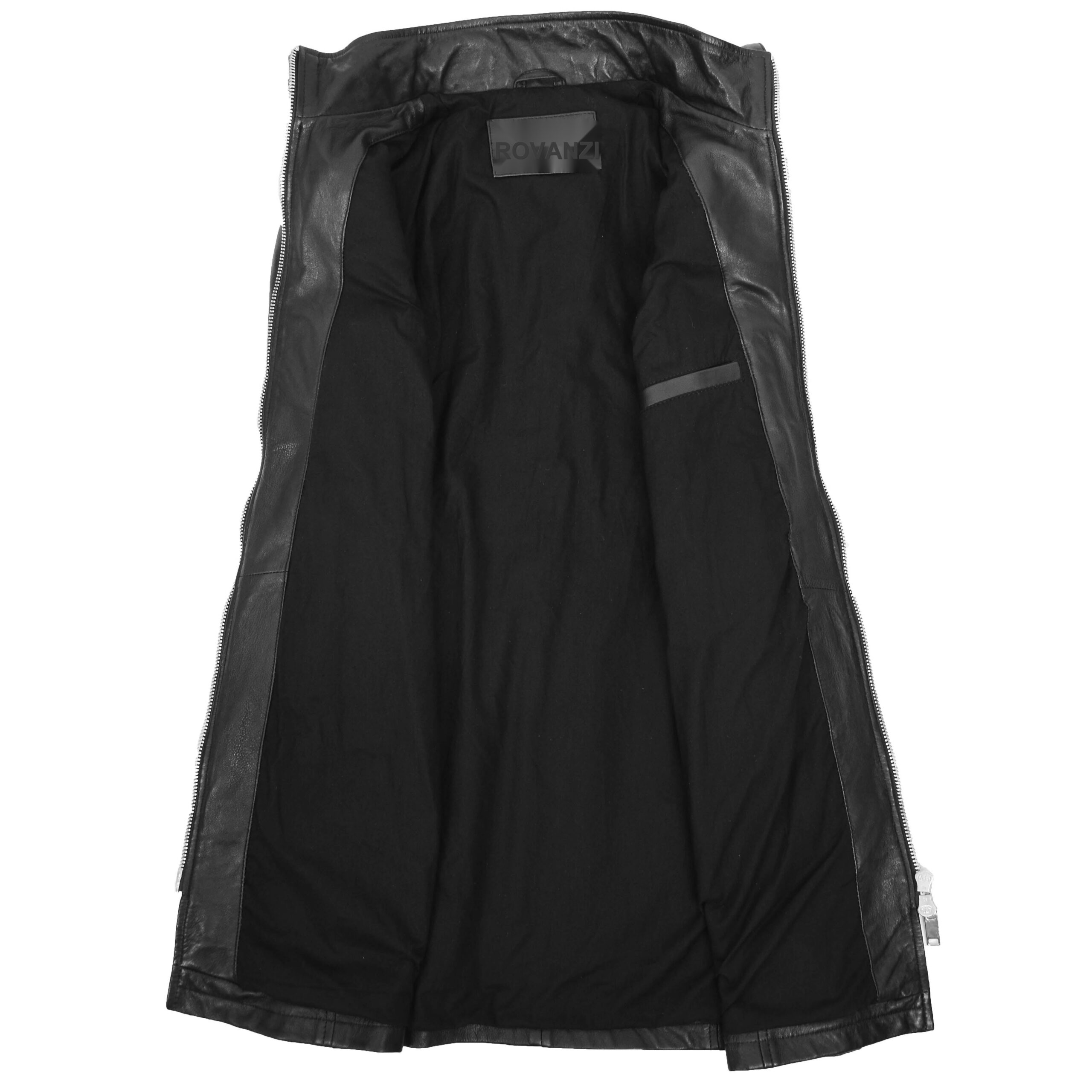 BUNERI Parka Cuir Tyra Noir avec Capuche Femme – Image 7