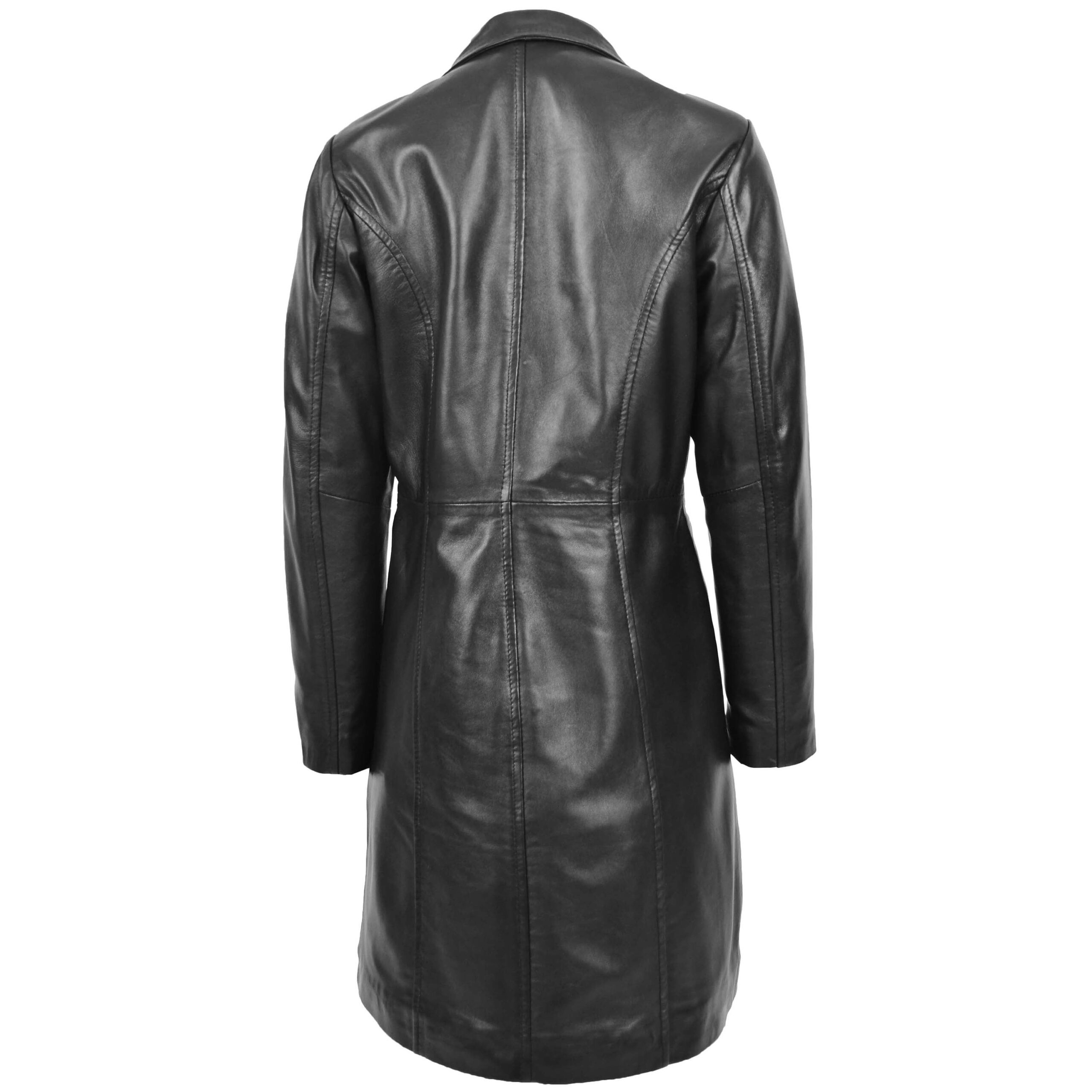 BUNERI Mac Riley Noir en Cuir Véritable Longueur 3/4 Classique – Image 2