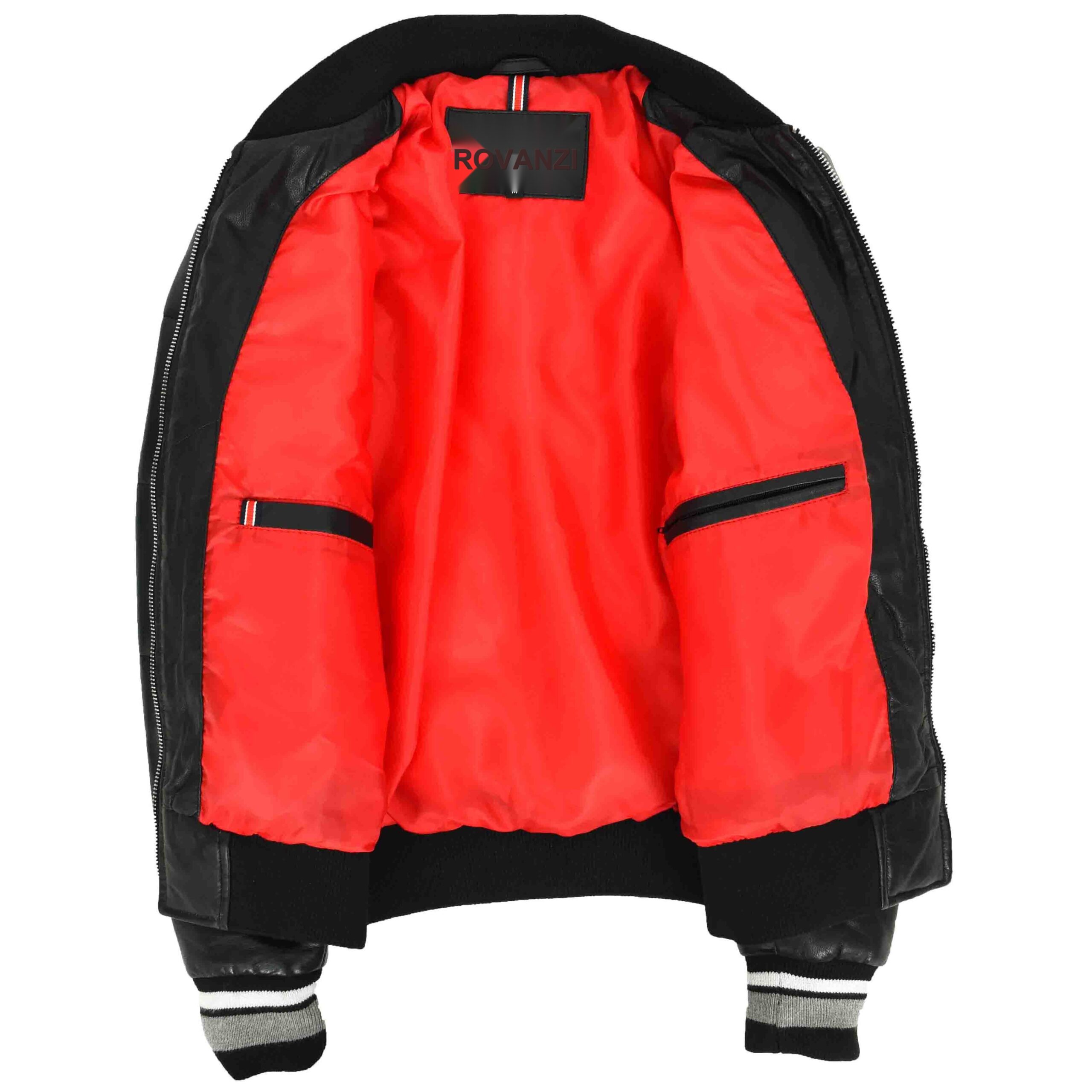 BUNERI Bomber Cuir Dolly Noir Matelassé Femme – Image 4