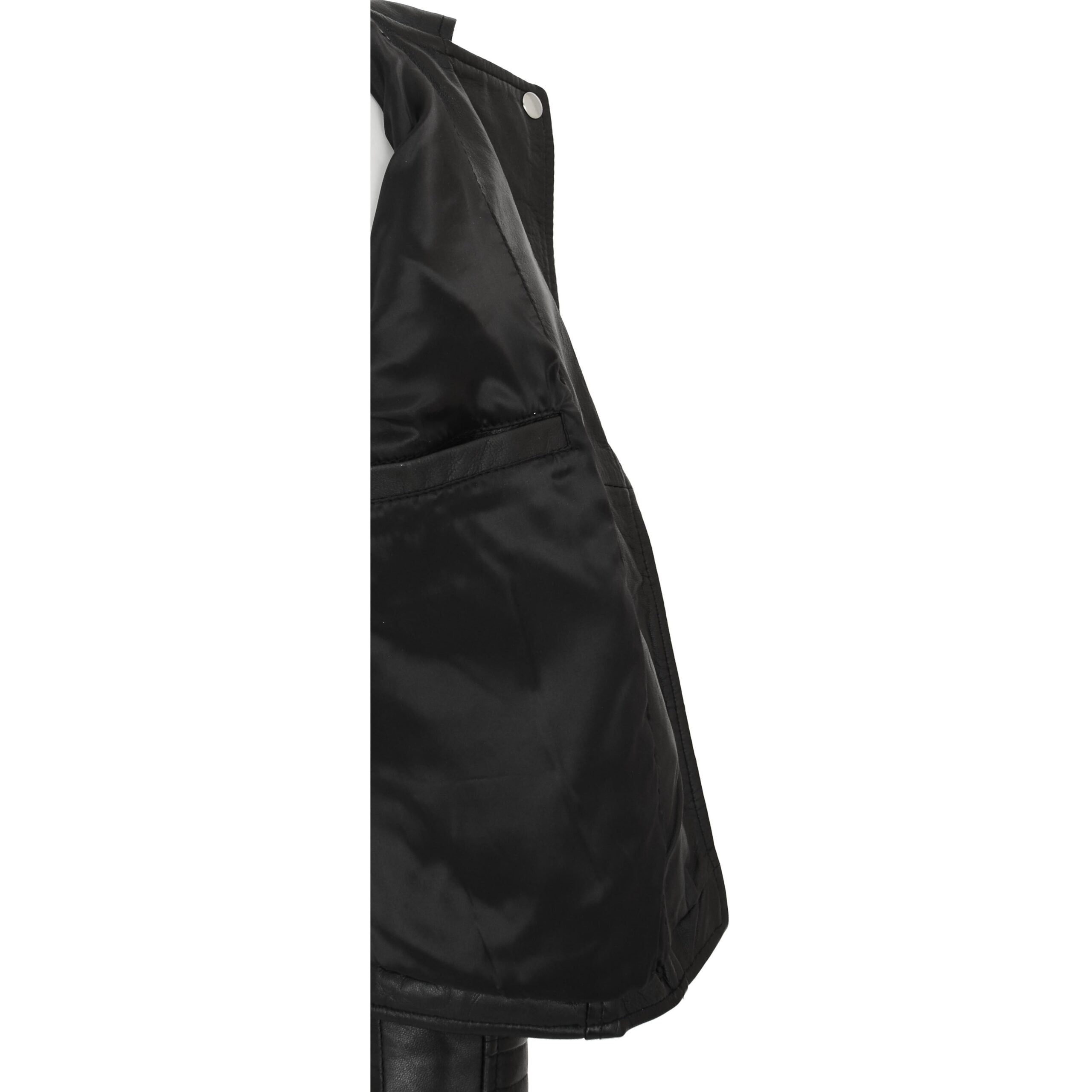 BUNERI Biker Cuir Souple Anna Noir Cross Zip – Image 5