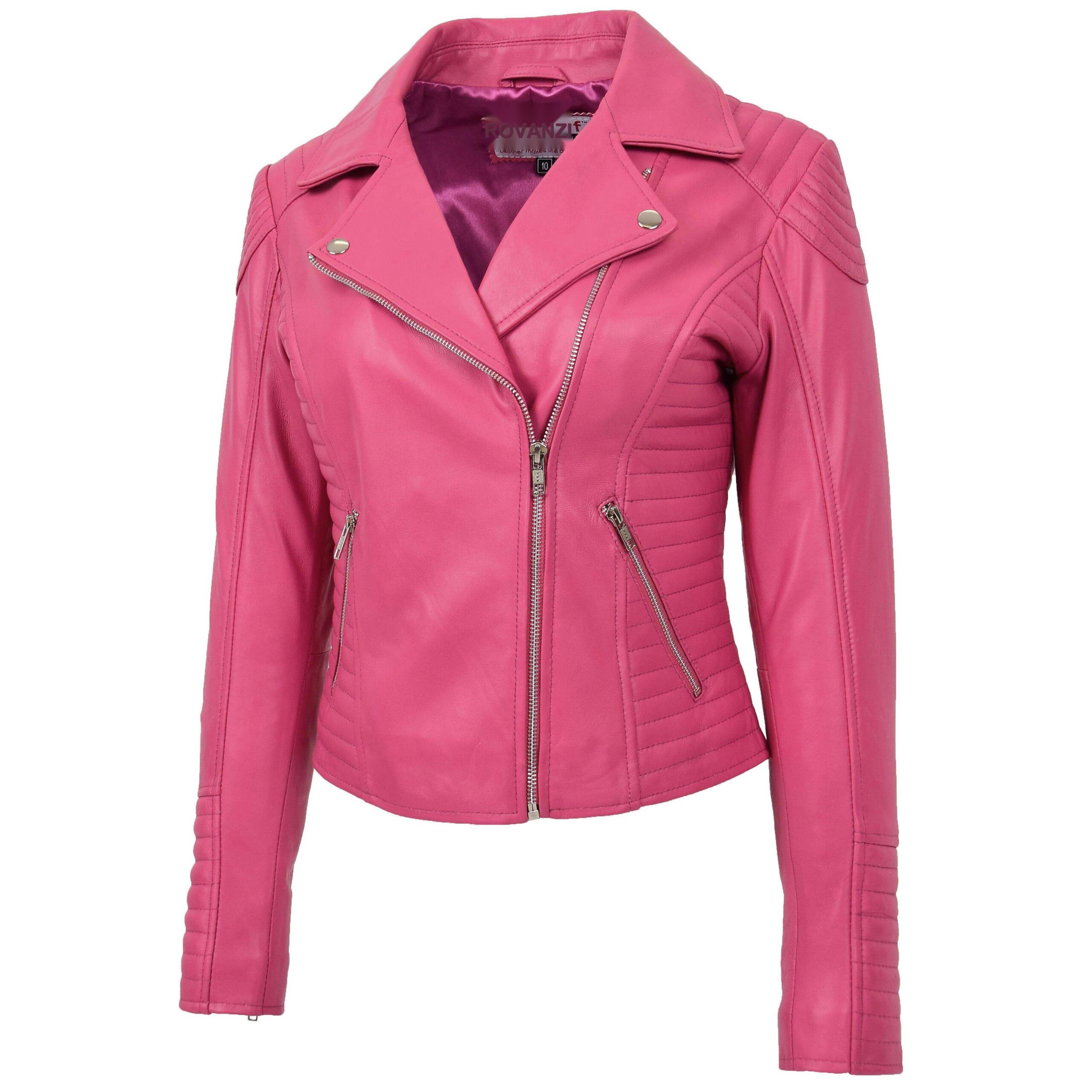 BUNERI Biker Cuir Souple Anna Rose Cross Zip – Image 3