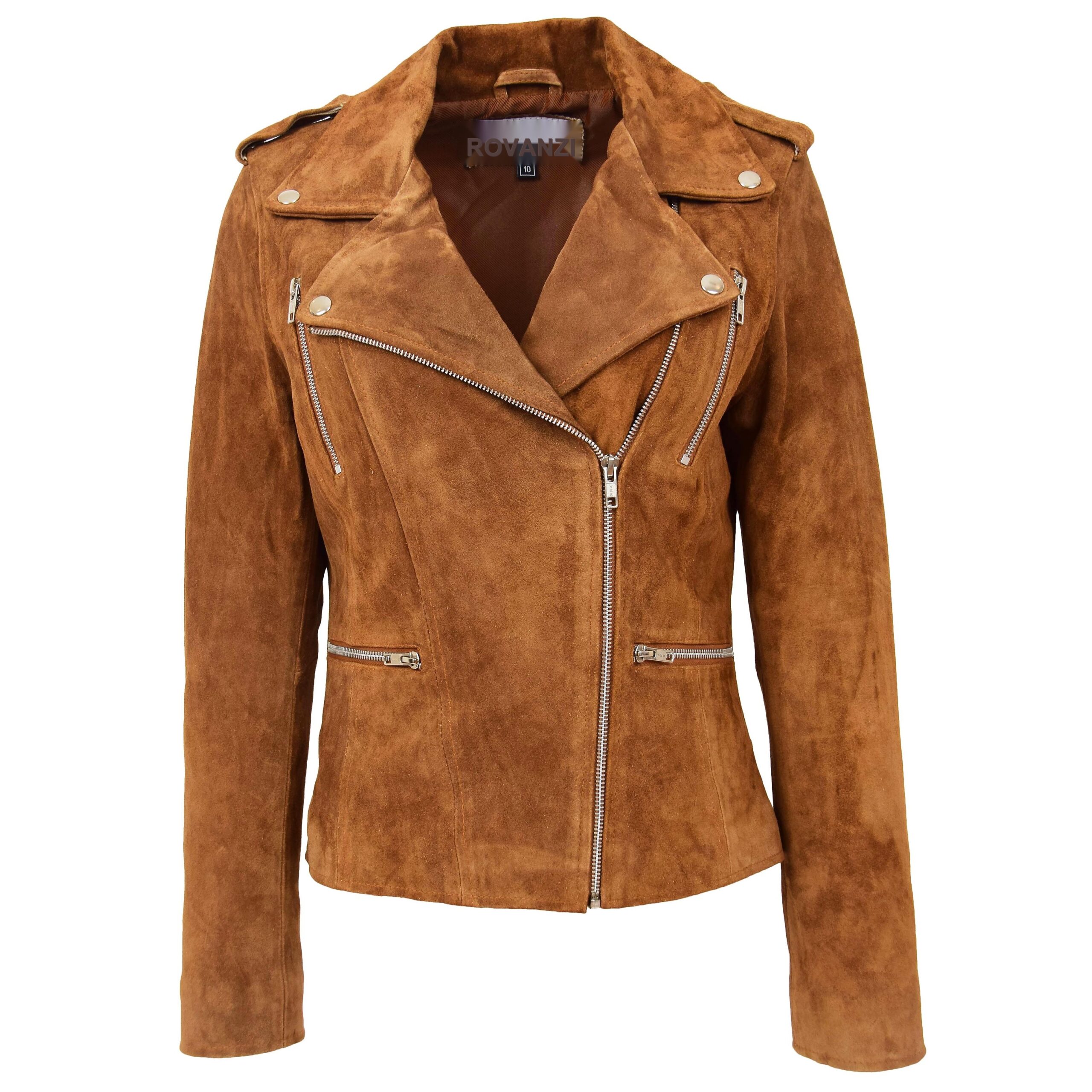 BUNERI Daim Skylar Tan Style Biker Zip