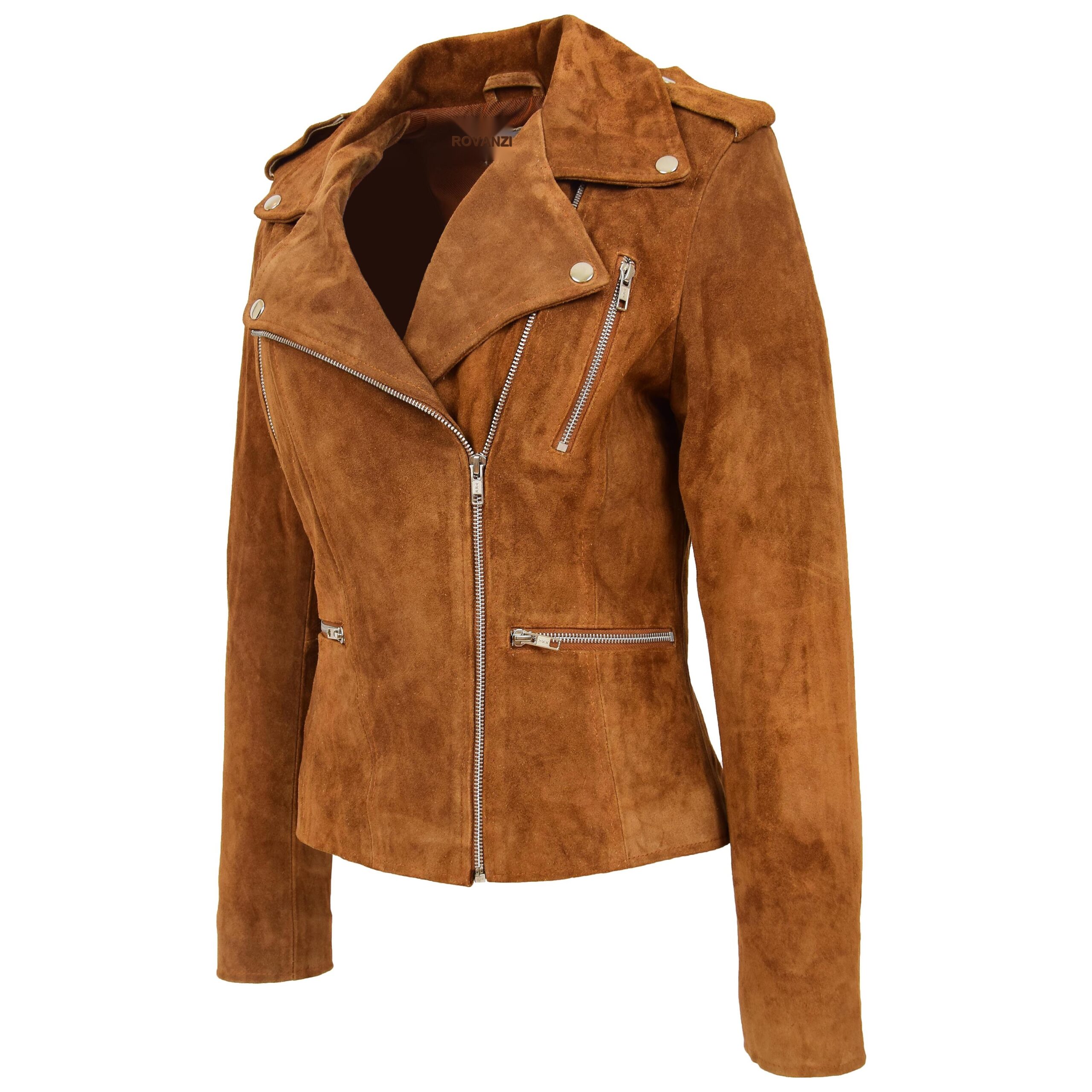 BUNERI Daim Skylar Tan Style Biker Zip – Image 3